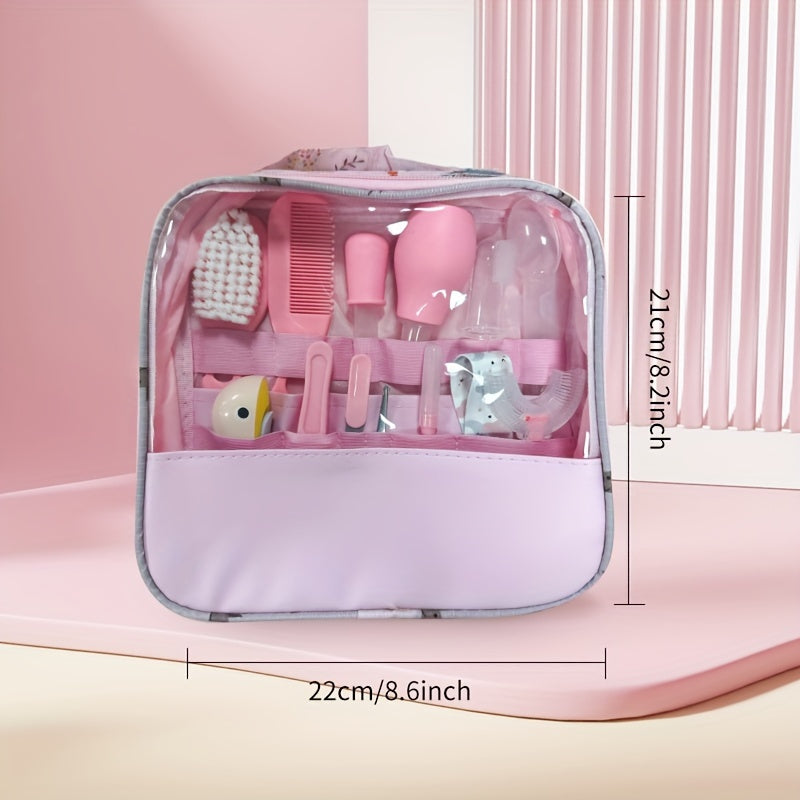 13pcs Healthcare & Grooming Kit Set Portable Safety Care Nasal Cleaner & Tongue