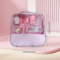 13pcs Healthcare & Grooming Kit Set Portable Safety Care Nasal Cleaner & Tongue