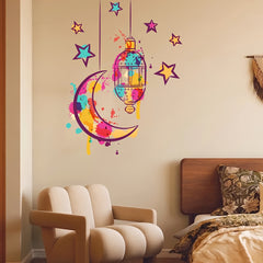 Cartoon Ramadan Chandelier Wall Stickers