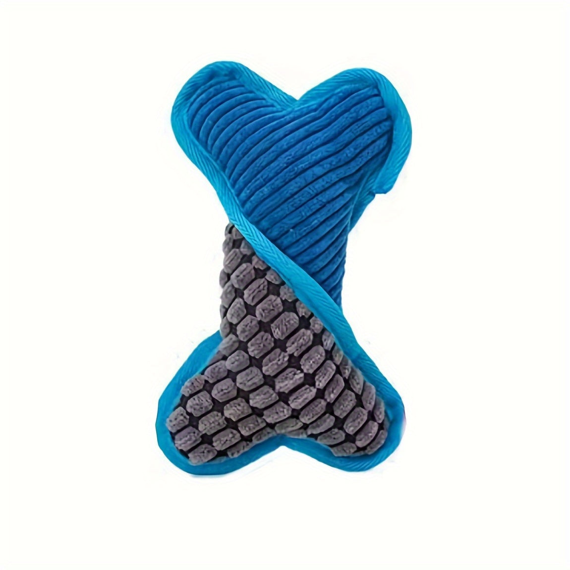 Interactive Dog Chew Toy Plush Squeaky Colored Bone for Pet Play