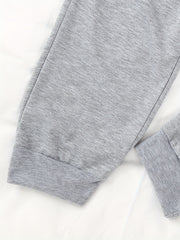 Skull Pattern Drawstring Joggers Casual Pants for Women