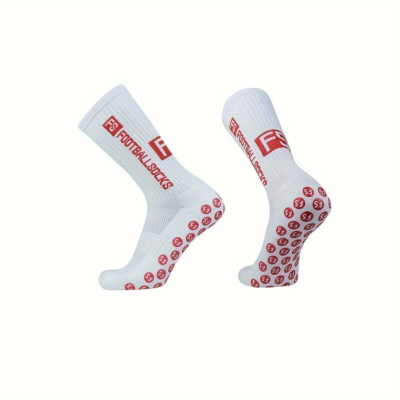 Men's Non Slip Athletic Mid Crew Sport Socks