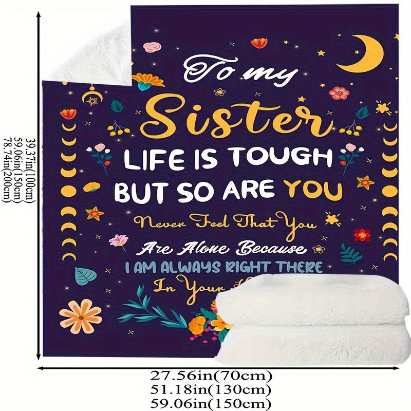 Flannel Blanket for Sisters - Outdoor Camping Gift