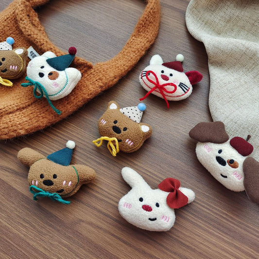 Plush Reptile Head Accessories Animal Shapes Festive Hats Mixed Colors