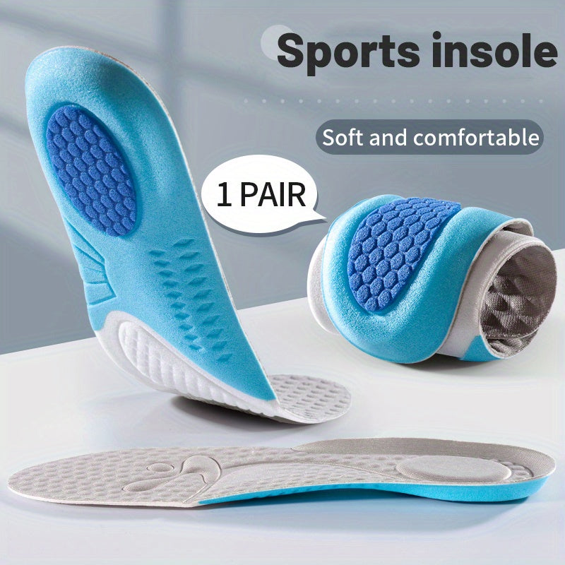 Memory Foam Insoles Breathable Shock Absorption for Sport Running Feet