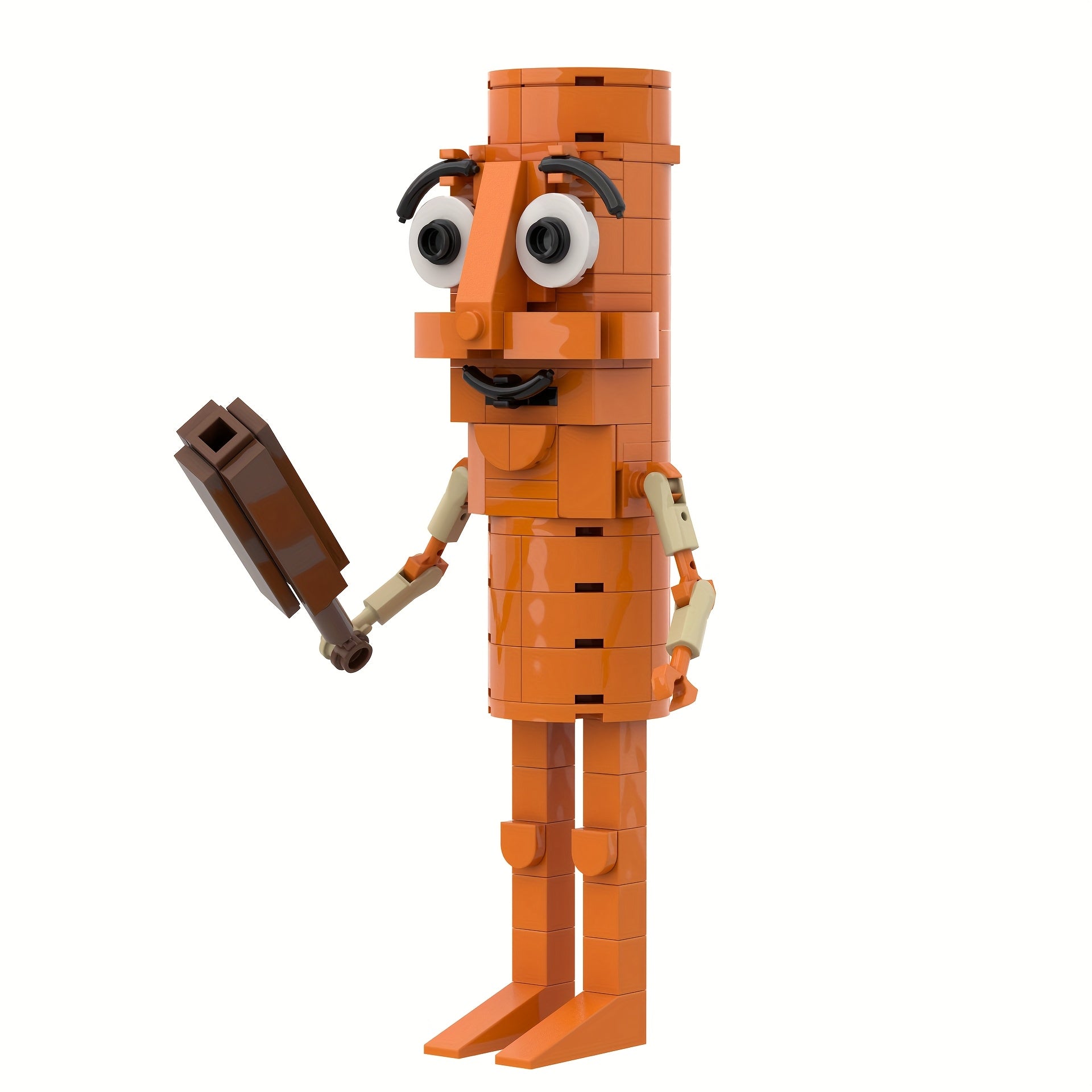 Brainrot Building Block Model - Wooden Stick People Brick Toys