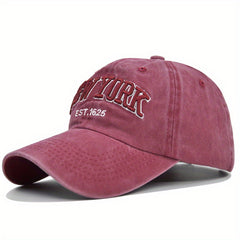 YORK Embroidery Baseball Cap Sports Hat Adjustable Sunscreen Dad Hats