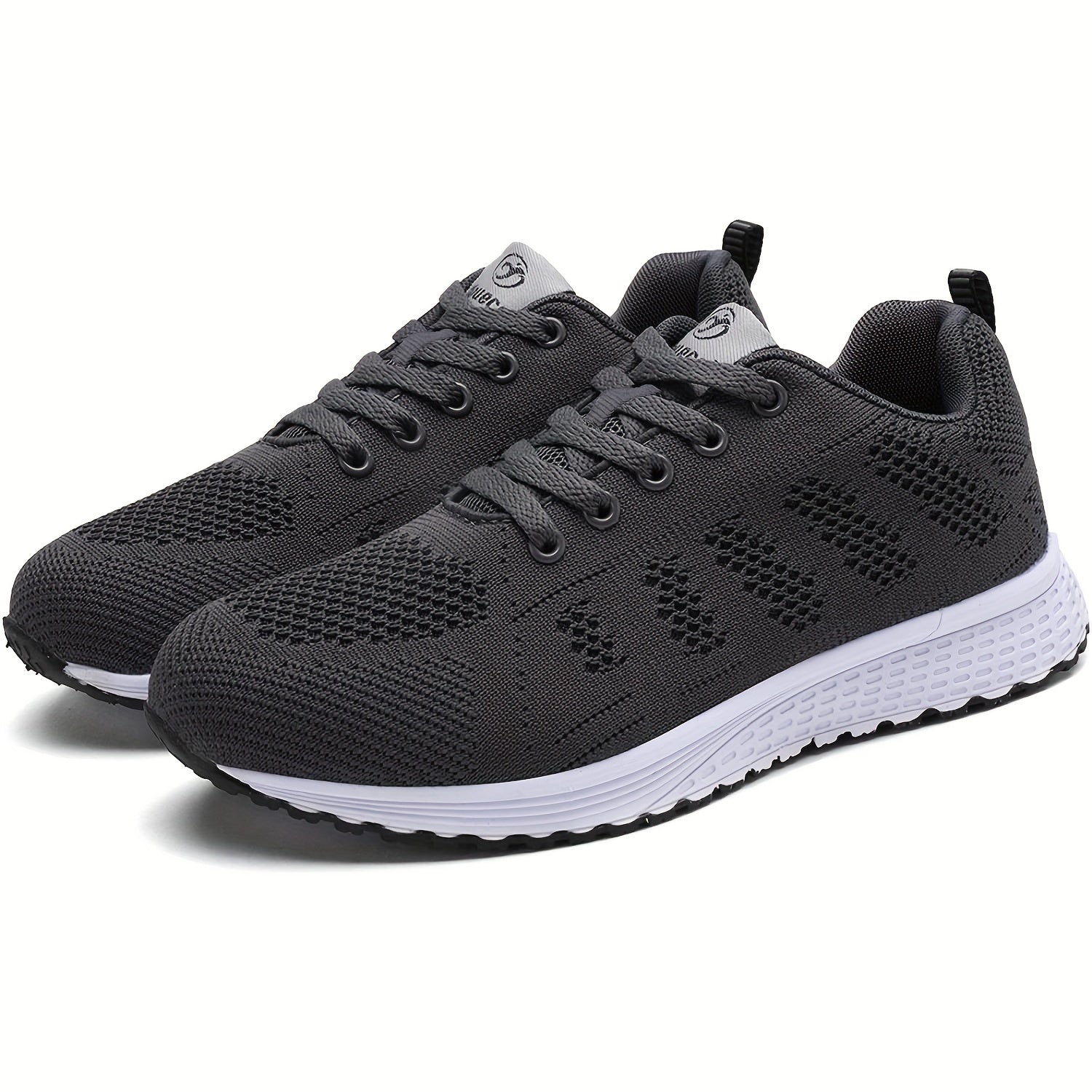 Women's Solid Running Shoes Mesh Outdoor Sneakers Lace Up Sports Shoes