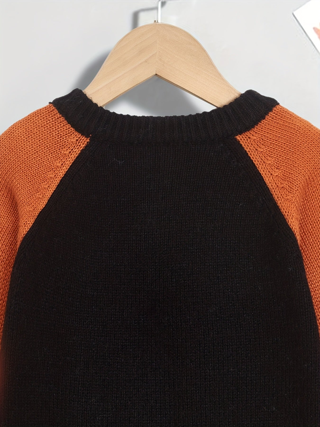 Boys Casual Block Cardigan Sweater Long Sleeve Tops