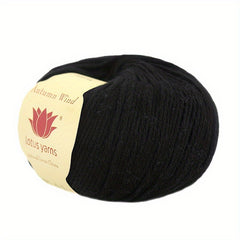2pcs Fingering Weight Yarn 90% Cotton 10% Cashmere Blend for Hand Knitting Croch