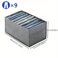 Jeans Storage Box Wardrobe Clothes Organizer Underwear Bra Socks