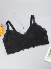 Sexy Bra Women's Plus Eyelash Lace Full Cover Bralette