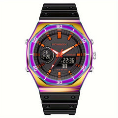 Women's Waterproof Double Display LED Alarm Sports Watch