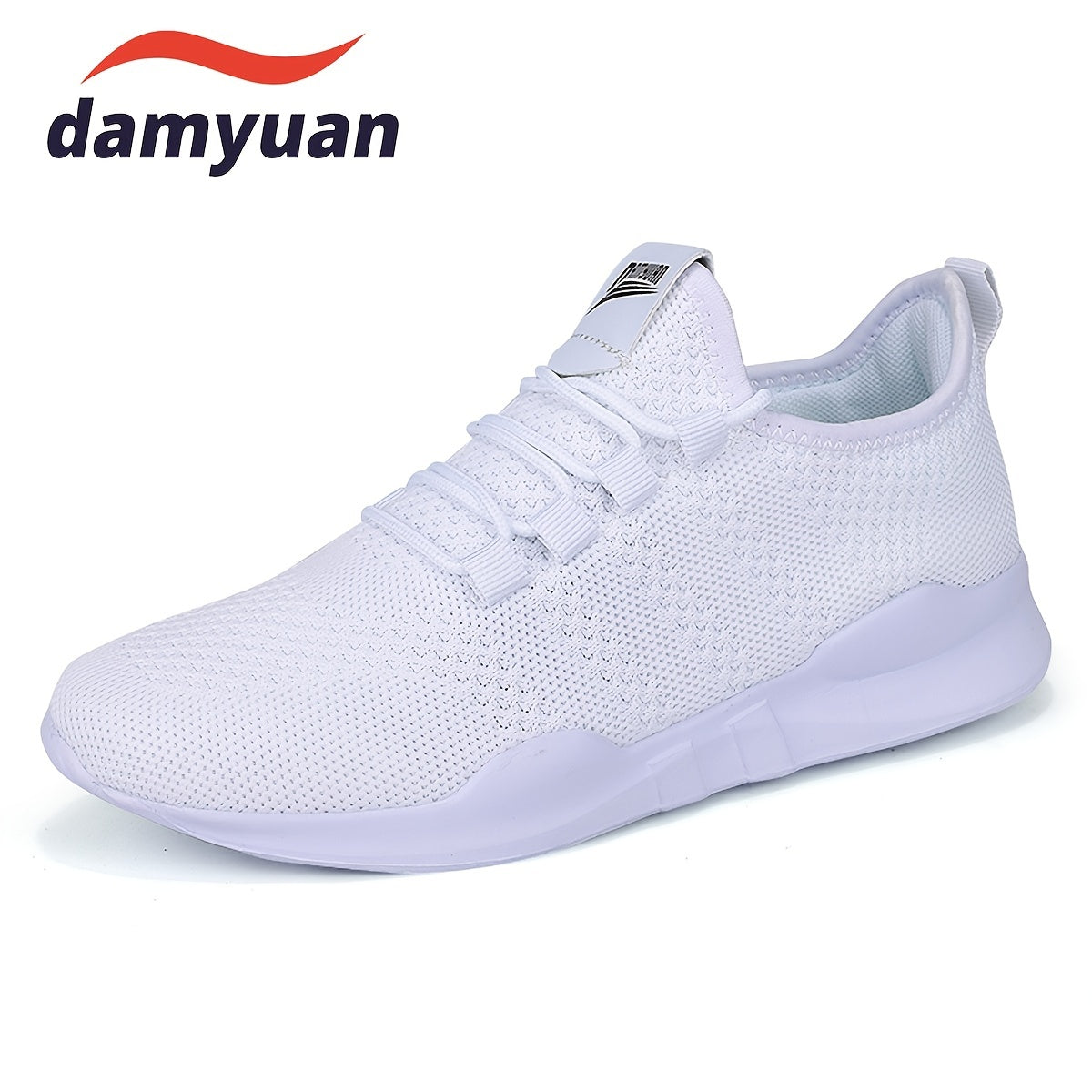 Men's Lace Up Knit Sneakers Breathable Running Shoes
