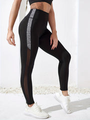 Mesh Stitching Yoga Pants Women's Fitness Leggings