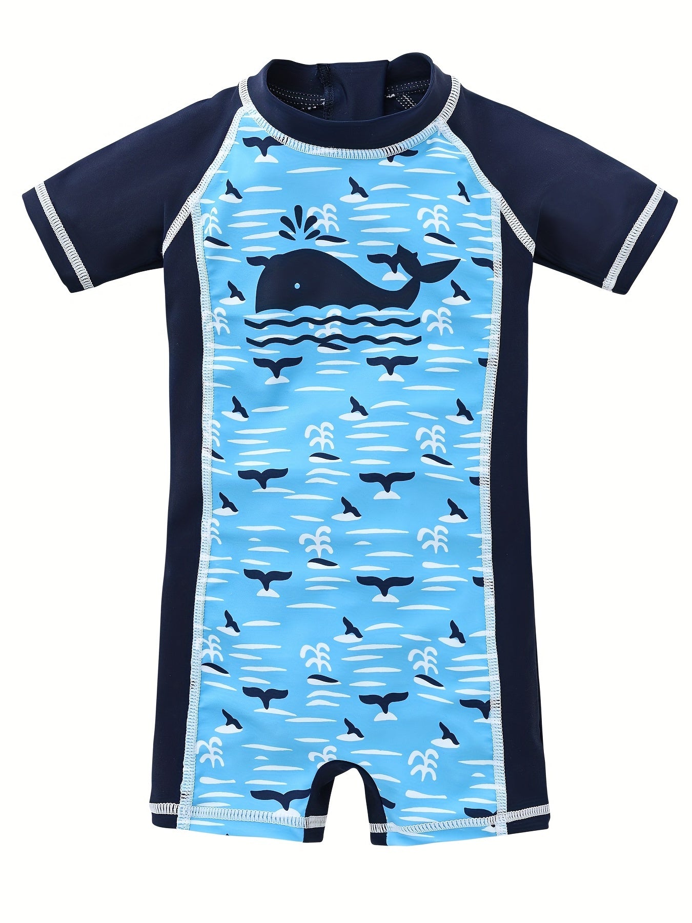 Whale Boys' Swimsuit & One Piece for Surfing Fun