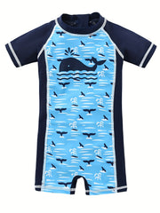 Whale Boys' Swimsuit & One Piece for Surfing Fun