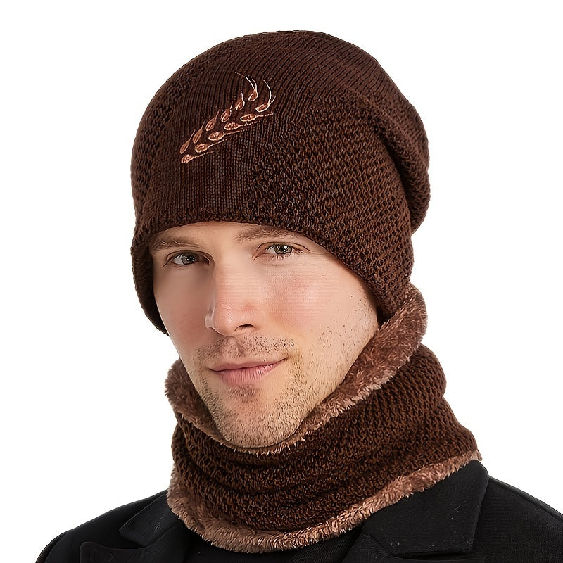 Warm Windproof Knitted Hat for Outdoor Winter