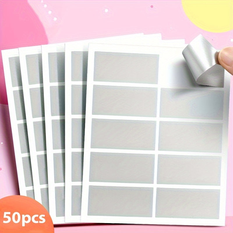 50pcs Scratch Off Stickers Party Favors Stationery Stickers