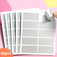 50pcs Scratch Off Stickers Party Favors Stationery Stickers