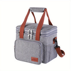 Large Insulated Lunch Bag with Adjustable Shoulder Strap