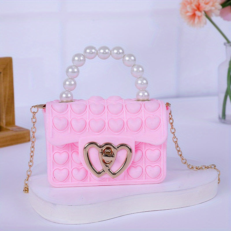 Love Bubble Jelly Bag Mini Female Handbag Coin Purse Mobile Phone Bag