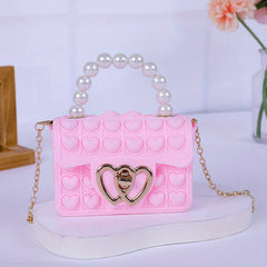 Love Bubble Jelly Bag Mini Female Handbag Coin Purse Mobile Phone Bag