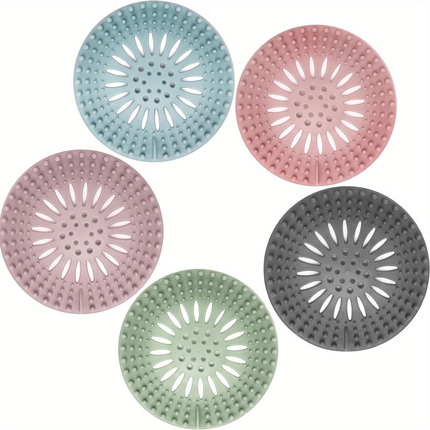 Rubber Shower Drain Cover For RV Bathroom Tub Kitchen Sink Filter