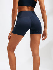 High Waist Yoga Shorts With Pocket