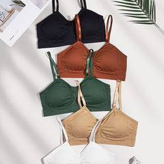 5pcs Wireless Bras Comfortable Full Coverage Women's Lingerie