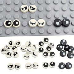 Circular Eyelash Pattern Building Blocks Creative MOC Toys