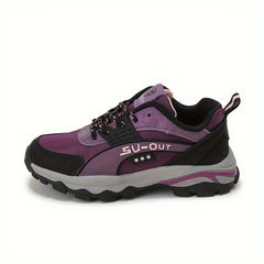 Girl's Knit Hiking Shoes Comfy Lace Up Sneakers