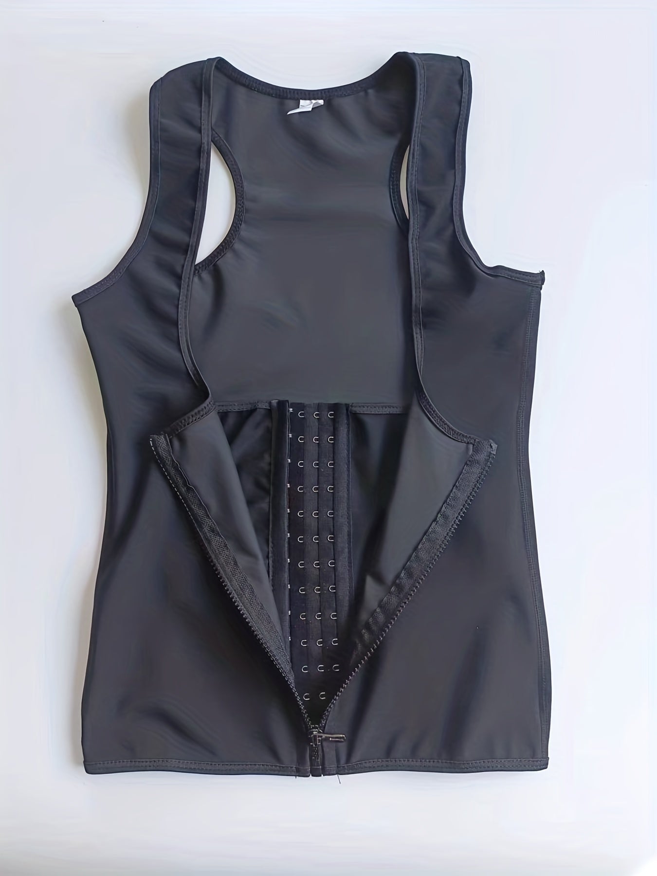 Zipper Shaping Tank Tops Waist Trainer Tummy Control Slimmer Open Bust Top