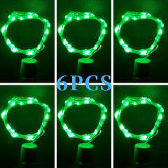6pcs 2m 20LED Wine Bottle Lights With Cork Led String Fairy Lights Waterproof