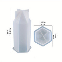 Hexagonal Vertebrae Candle Making Silicone Mold