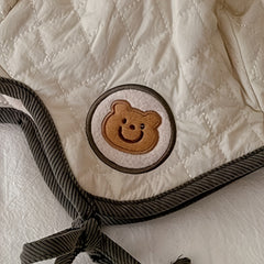 Embroidered Bear Baby Hat Winter Warm Keeping Hat