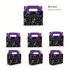 Halloween Ghost Pumpkin Skeleton Tote Bag