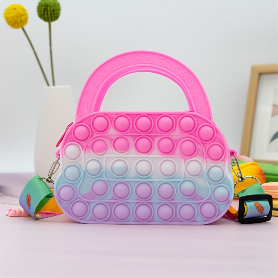 Kids Pony Silicone Crossbody Bag Girls Handbag