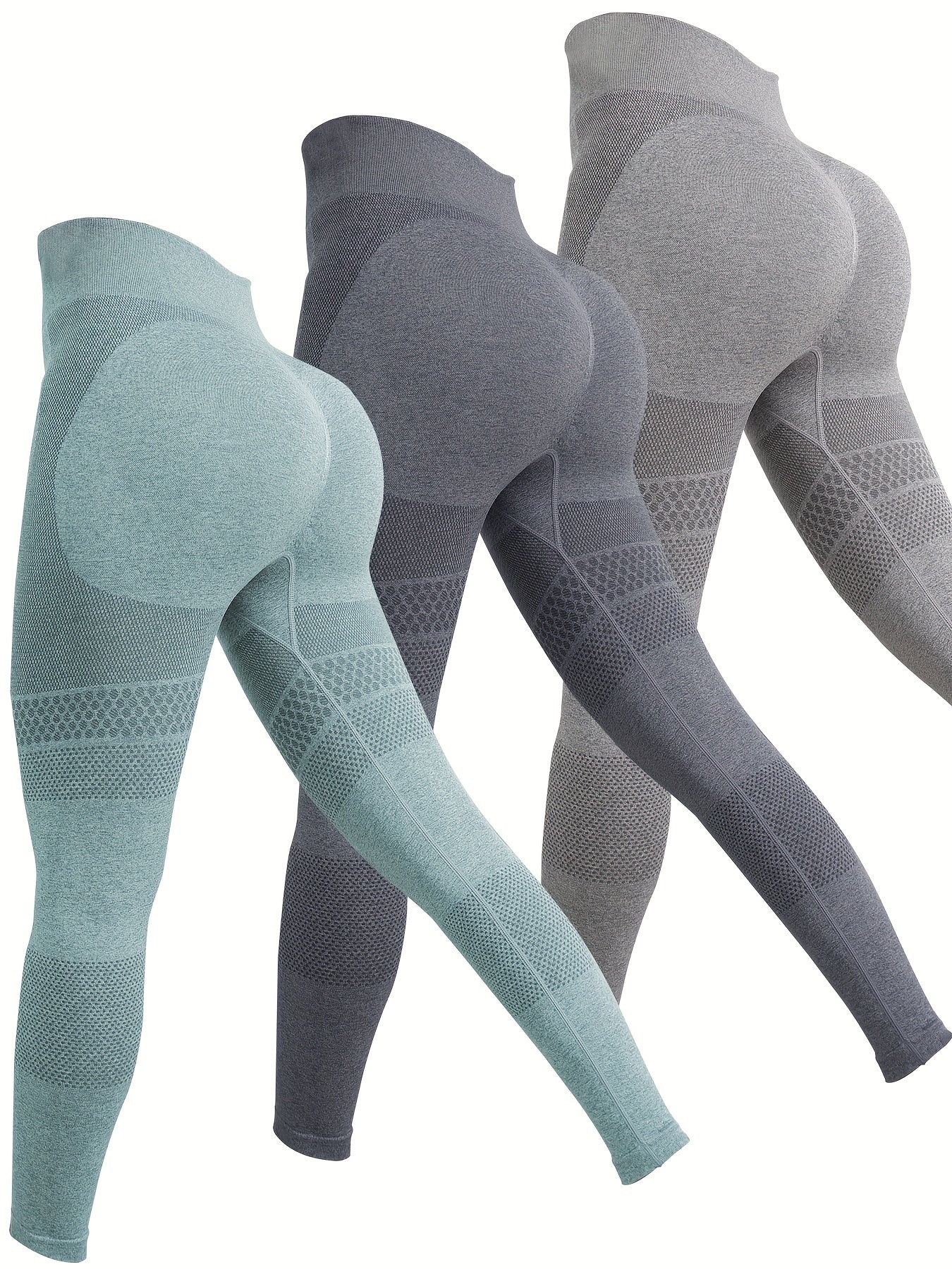 Solid Seamless Leggings Sports Fitness Yoga Running Trousers