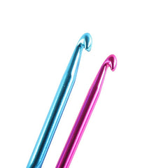 12pcs Aluminum Crochet Hooks Knitting Supplies
