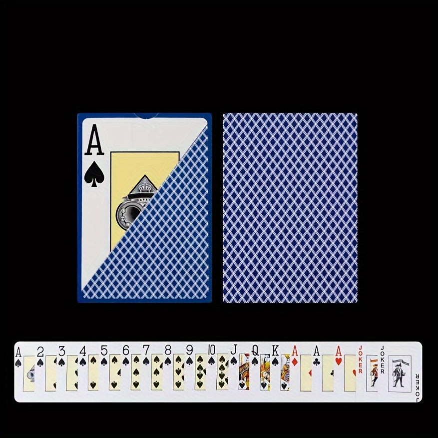 Large Print Poker Cards Frosted Waterproof Washable PVC Wear Resistant