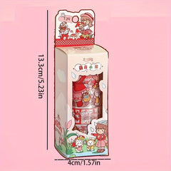 Heart Journal Sticker Tapes Transparent DIY Decorative Stickers