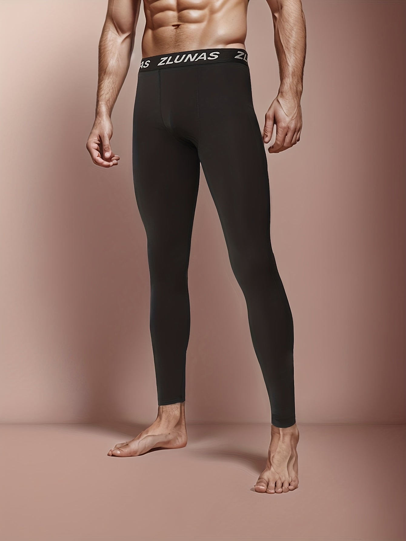 Men's Long Compression Pants Quick Dry Athleisure