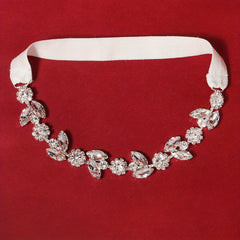 Bridal Garter Thigh Chain Gemstone Cluster Stretchy Belt