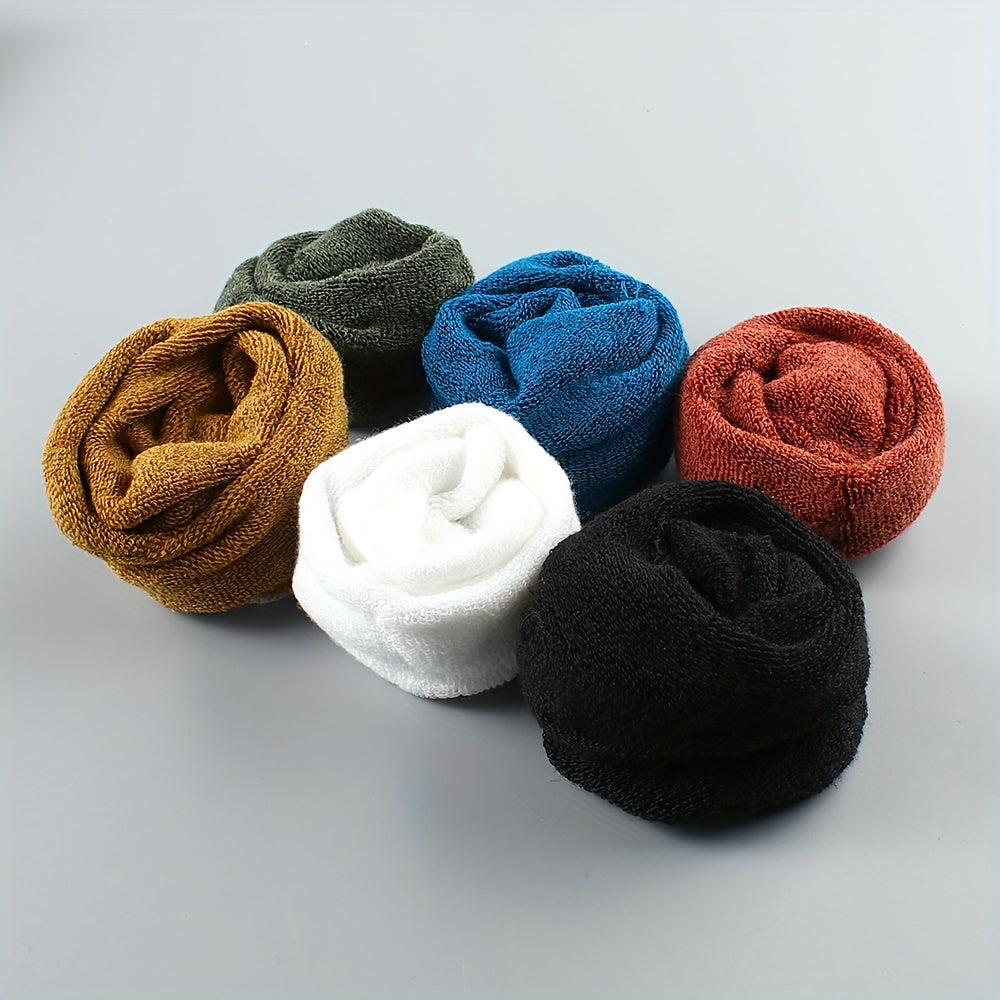 6 Pairs Bear Print Socks Comfy & Mid Tube Women's Stockings