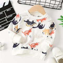Baby Boy Dinosaur Sweatshirt Long Sleeve Pullover