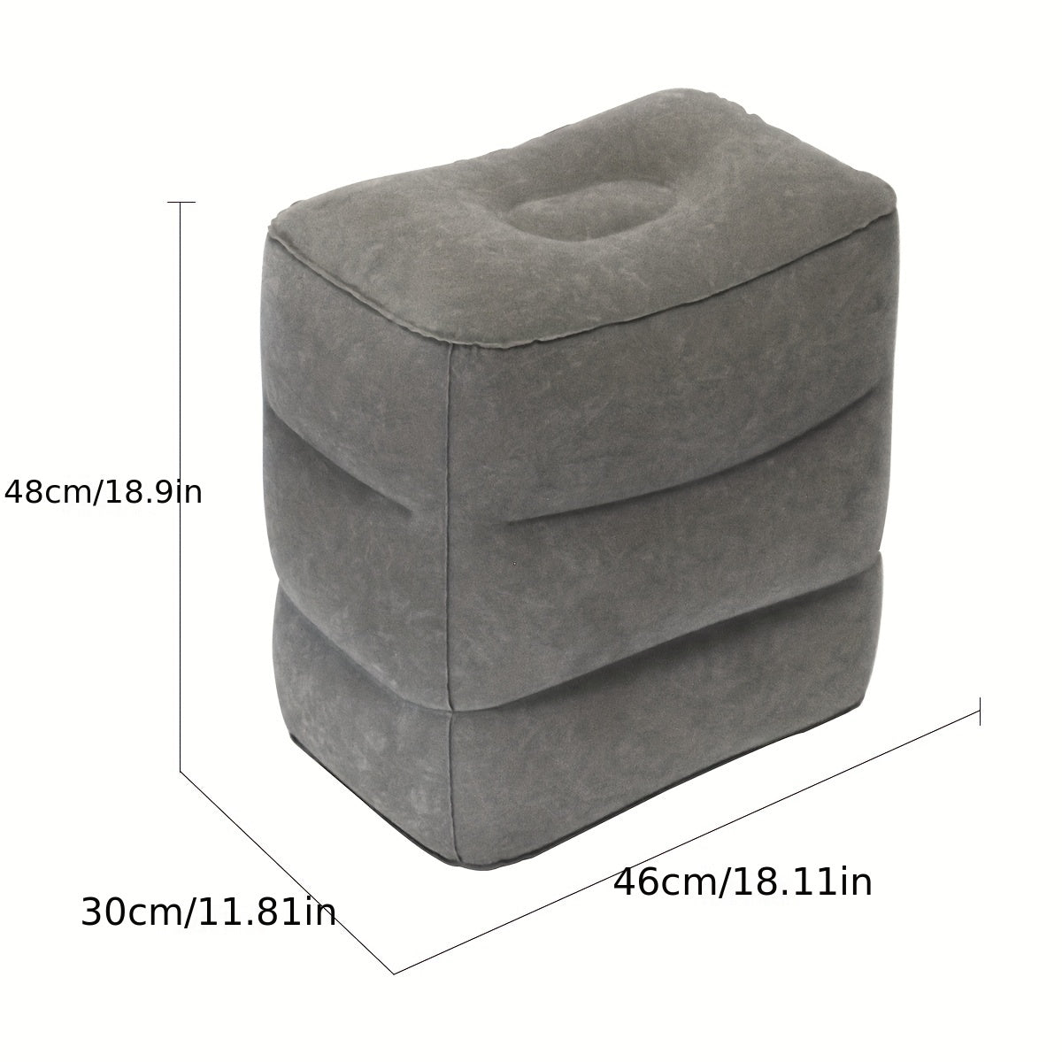 Adjustable Inflatable Travel Foot Rest with Storage Bag