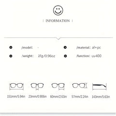 Hexagon Rimless Sunglasses Gradient UV400 Sun Shades for Vacation