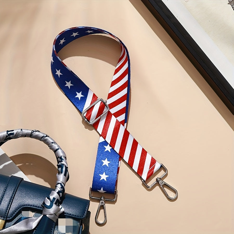Adjustable Strap American Flag Shoulder Bag
