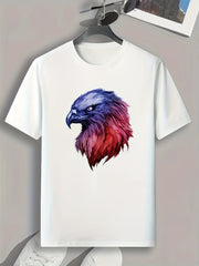 Eagle Print Men's Graphic T shirt Casual Comfy Tees For Summer Mens Clothing